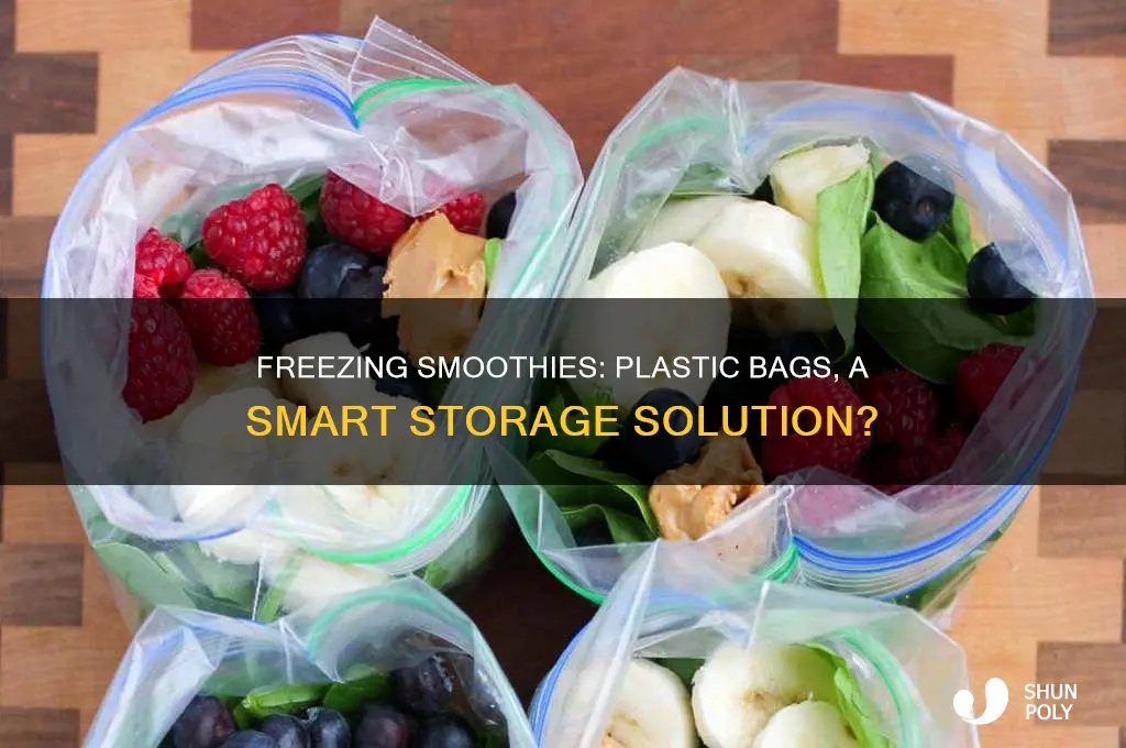 can you freeze smoothies in plastic bags