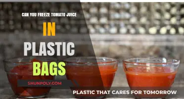 Freezing Tomato Juice: Plastic Bags vs Containers