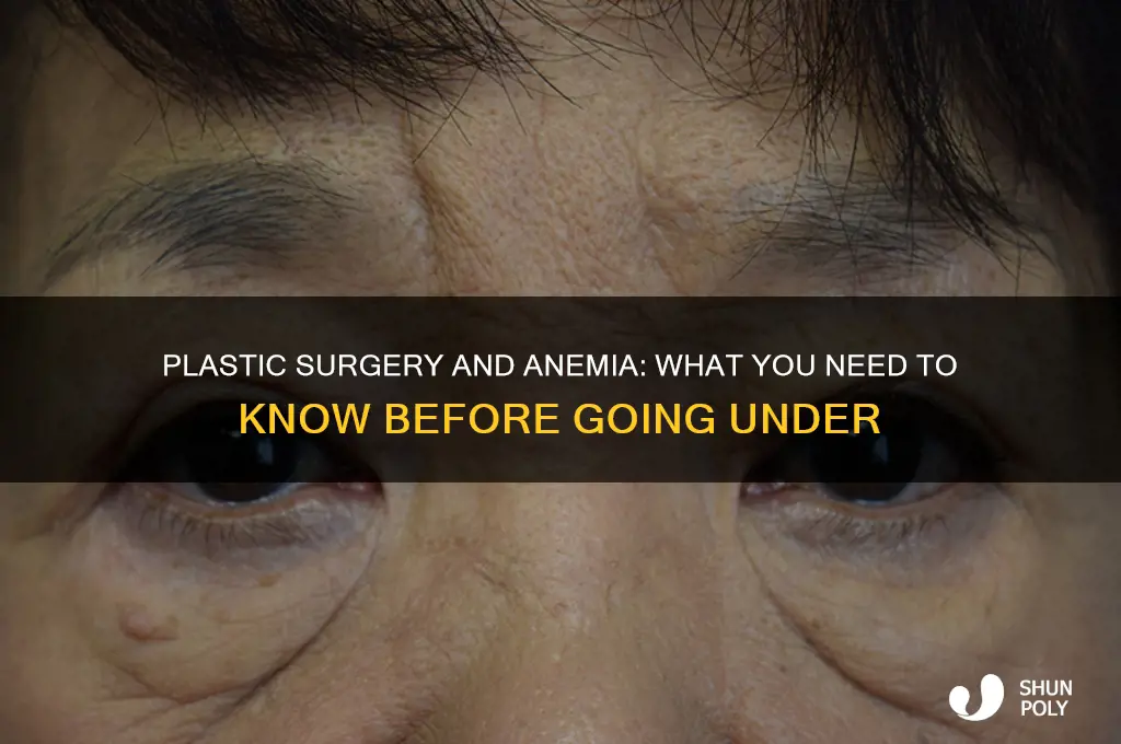 can you get plastic surgery if you re anemic