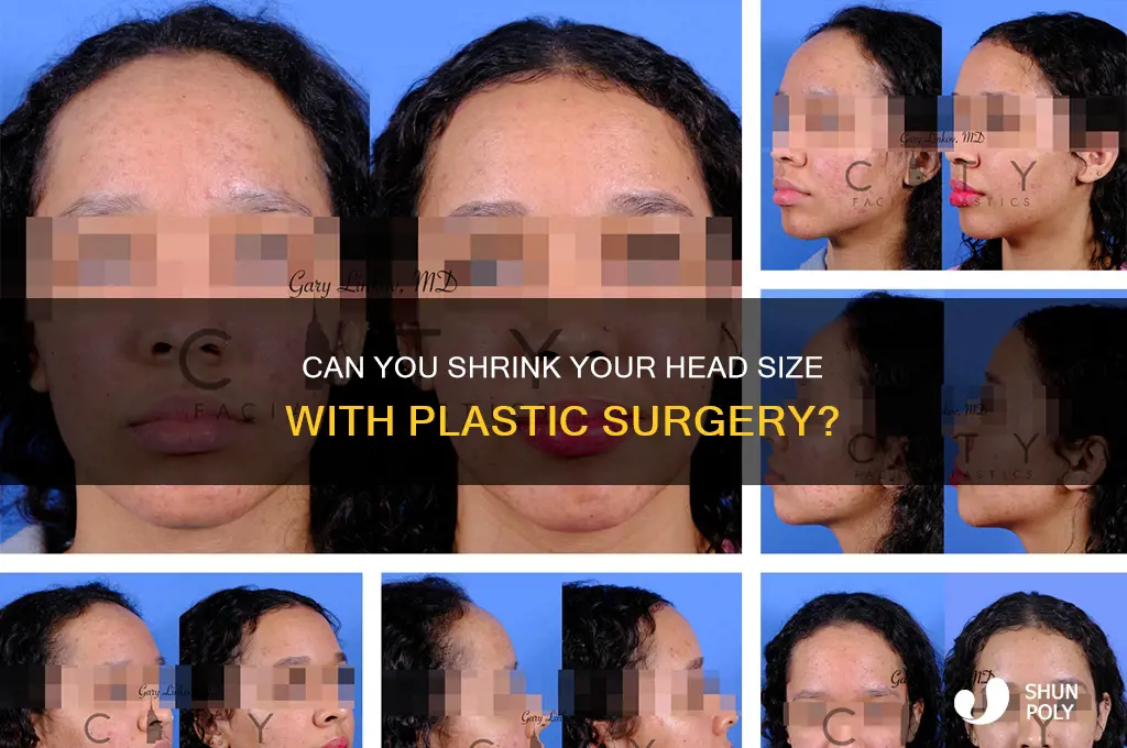 can you get plastic surgery to make your head smaller