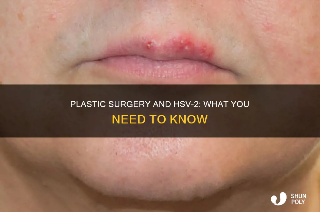 can you get plastic surgery with hsv 2