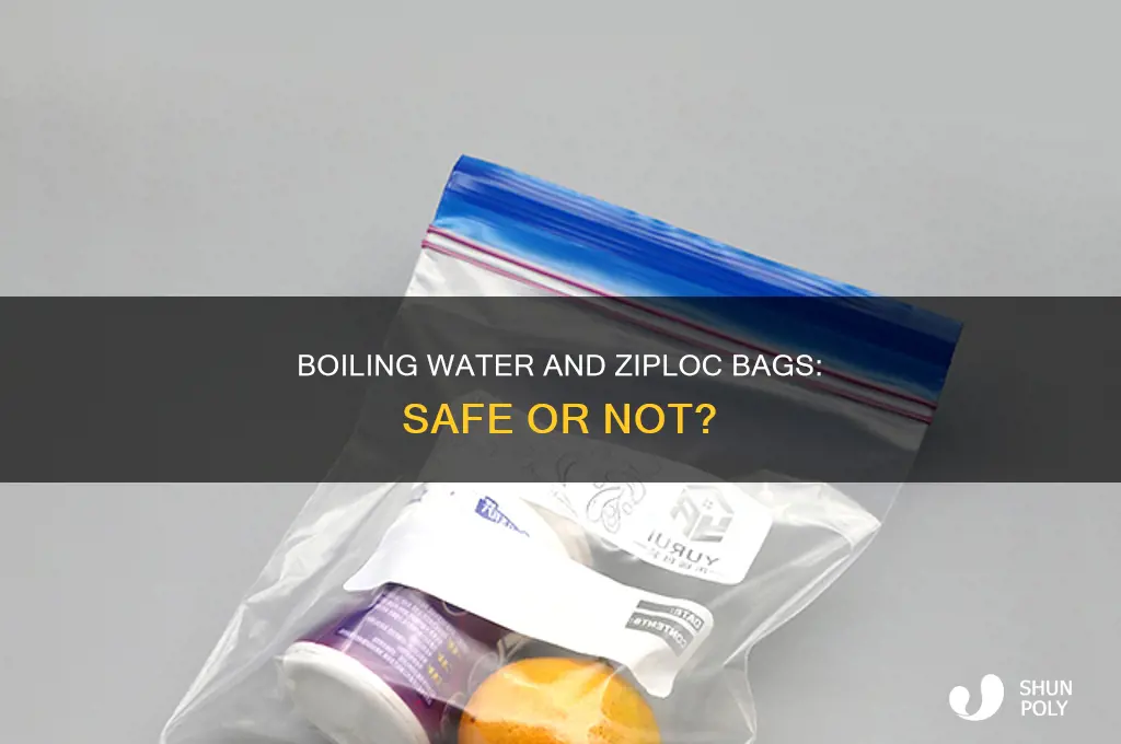 can you heat plastic ziploc bags in boiling water