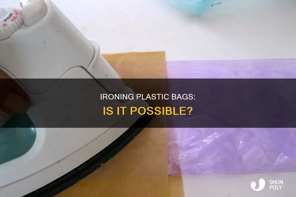 can you iron plastic bags