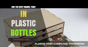 Storing Enamel Paint: Plastic Bottles Safe or Risky Choice?