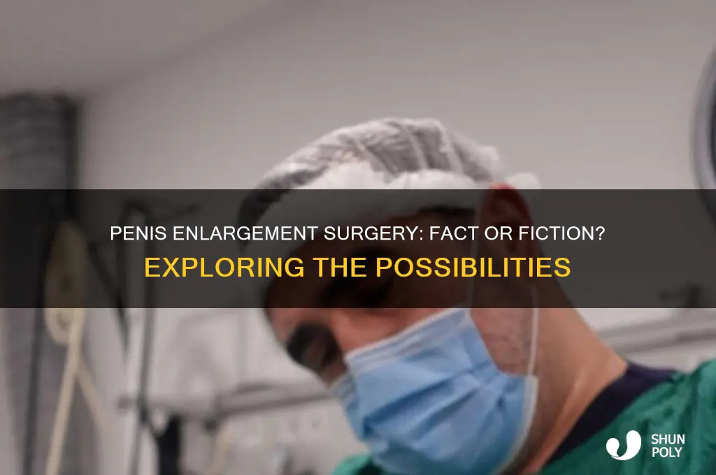 can you make penis bigger by plastic surgery
