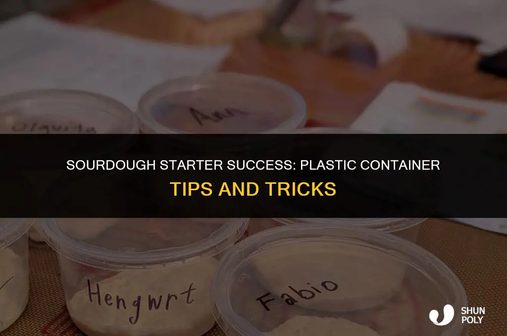 can you make sourdough starter in a plastic container