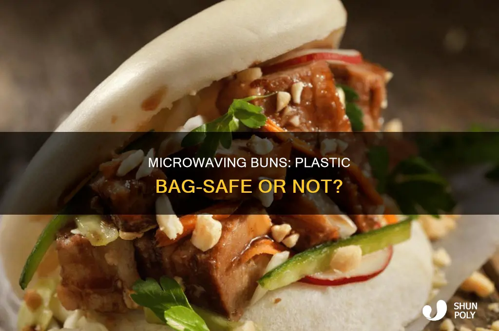 can you microwave buns in the plastic bag