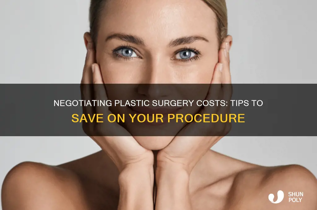 can you negotiate plastic surgery costs
