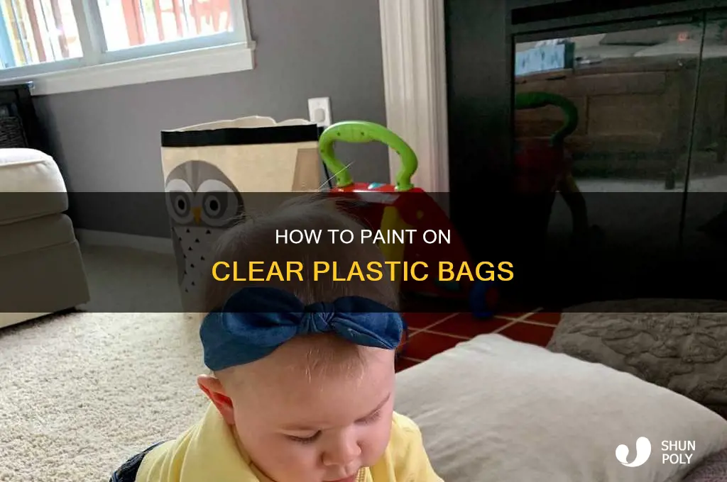 can you paint on a clear plastic bag
