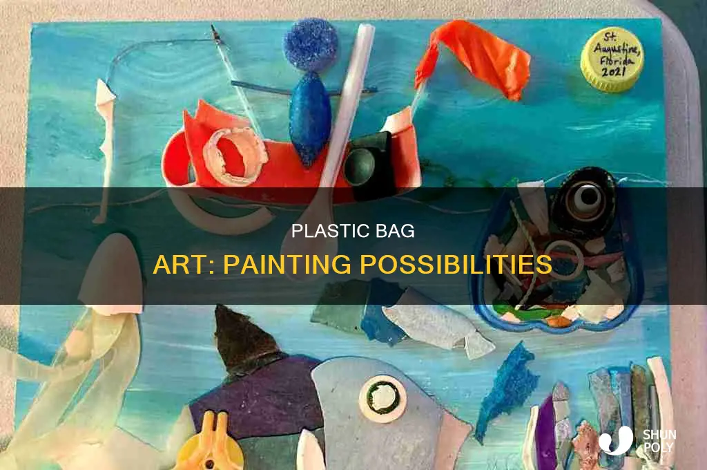 can you paint plastic bags