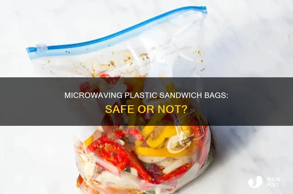 can you put a plastic sandwich bag in the microwave