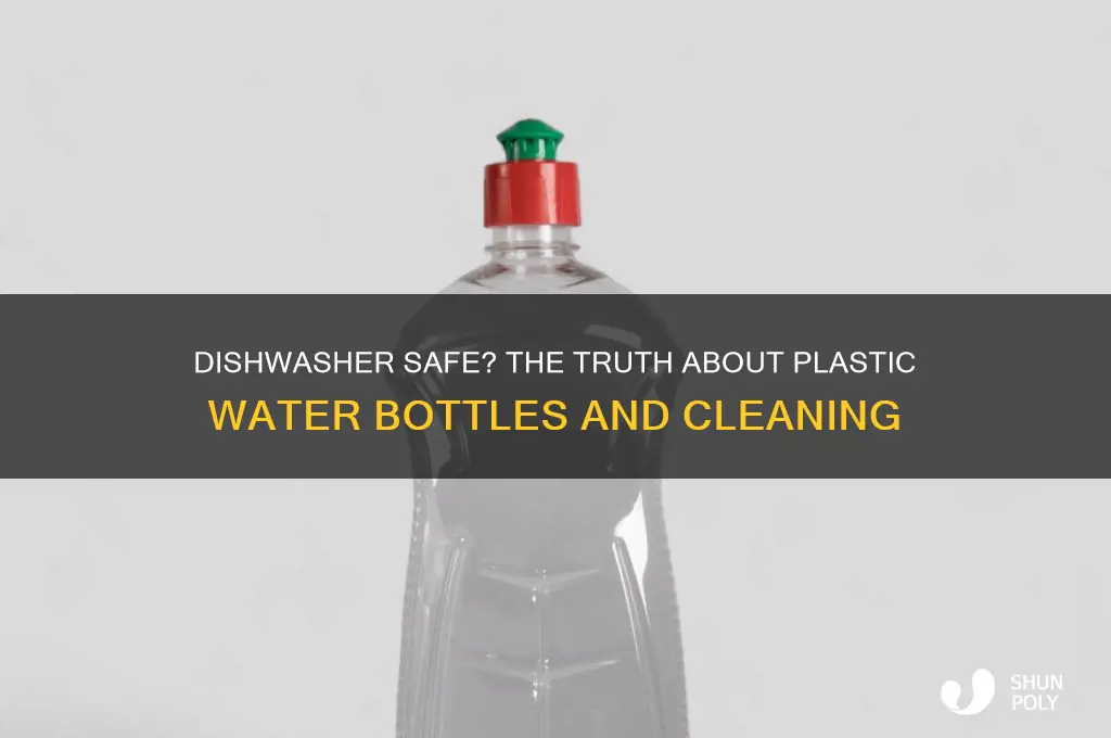 can you put a plastic water bottle in the dishwasher