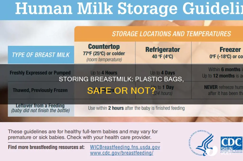 can you put breastmilk in regular plastic bags
