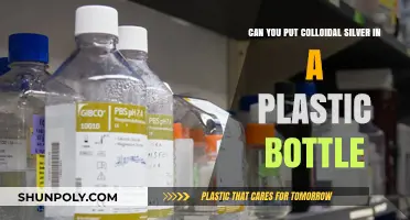 Storing Colloidal Silver: Is a Plastic Bottle Safe for Use?