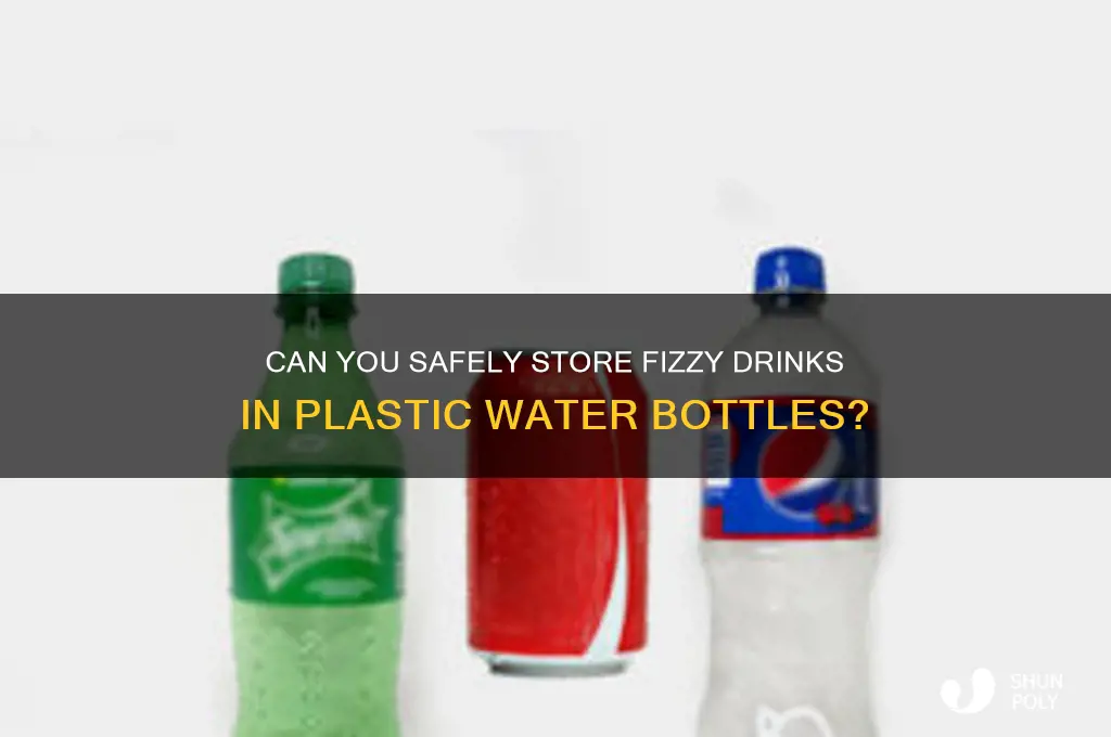 can you put fizzy drinks in a plastic water bottle