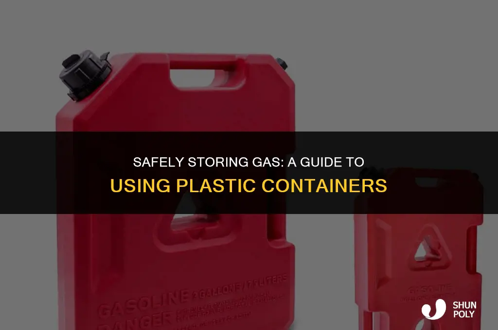 can you put gas in a plastic container