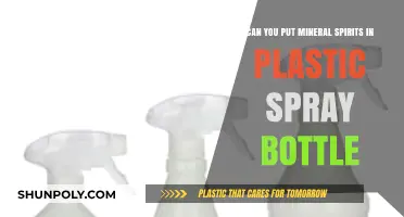 Using Mineral Spirits in Plastic Spray Bottles: Safe or Risky?