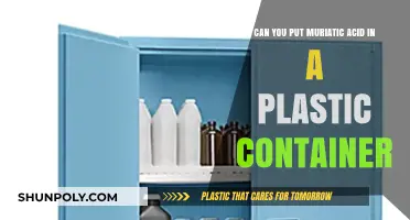 Safely Storing Muriatic Acid: Plastic Containers and Precautions