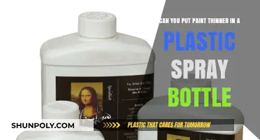 Using Paint Thinner in Plastic Spray Bottles: Safe or Risky?