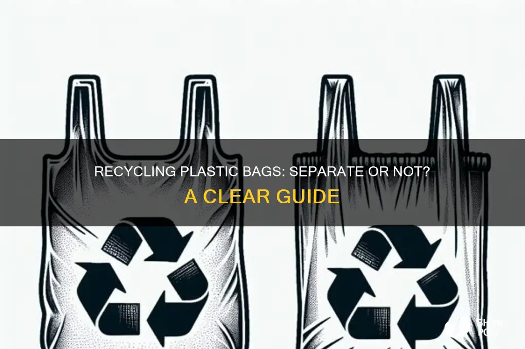 can you put plastic bags in thr recyca es separatly