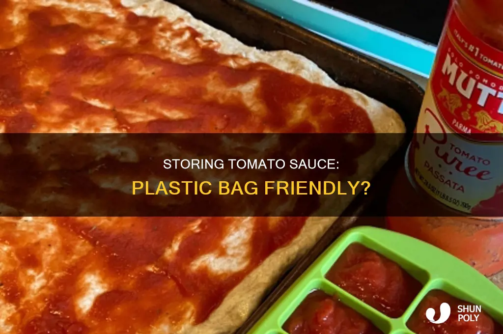 can you put tomato sauce in plastic bag