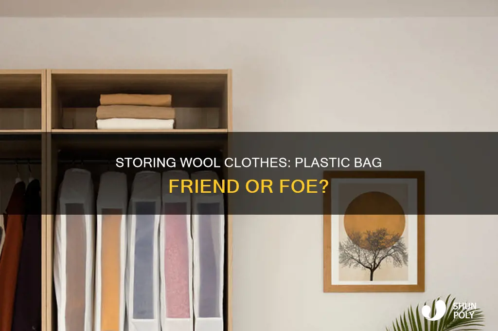 can you put whool clothes in a plastic bag