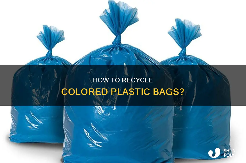 can you recycle colored plastic bags