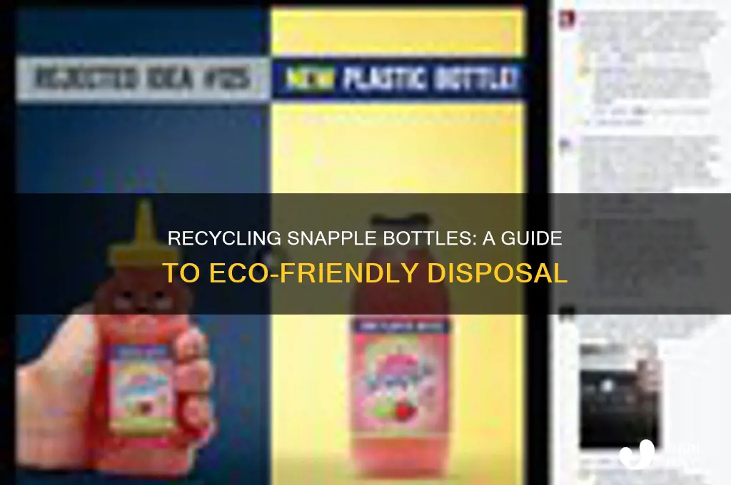 can you recycle snapple plastic bottles