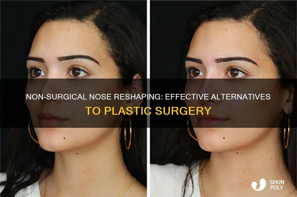 can you reshape your nose without plastic surgery