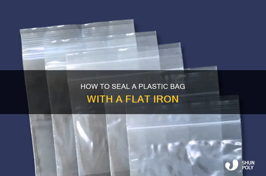 can you seal a plastic bag with a flat iron