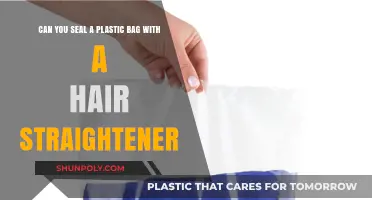 Sealing Plastic Bags: Hair Straightener Hack