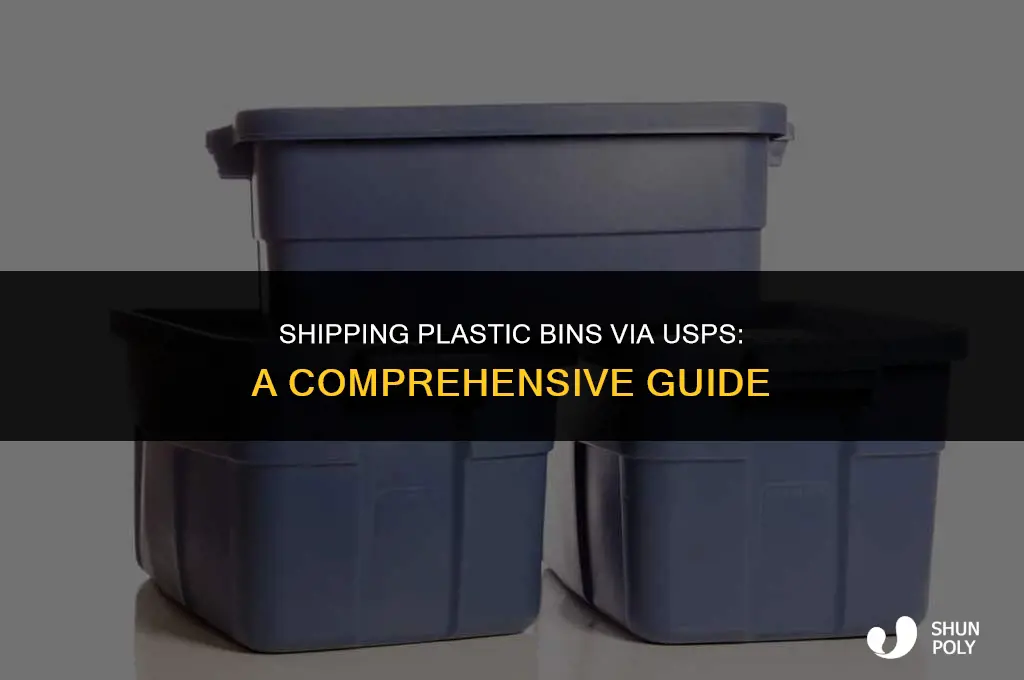 can you ship plastic bins usps