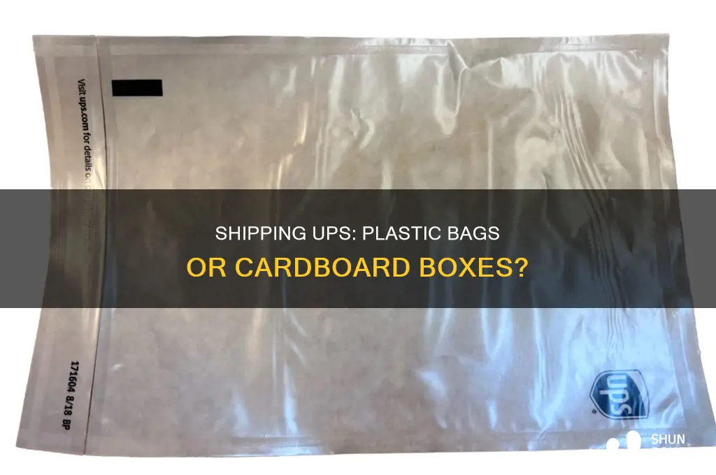 can you ship ups packages in heavy duty plastic bags