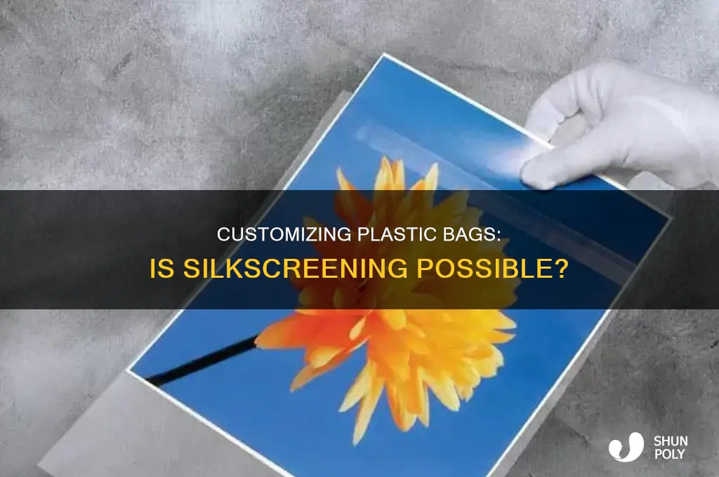 can you silkscreen on plastic bags