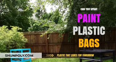 Spray Painting Plastic Bags: A Creative Makeover