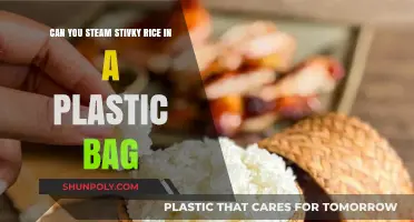 Steaming Sticky Rice: Plastic Bag Hack
