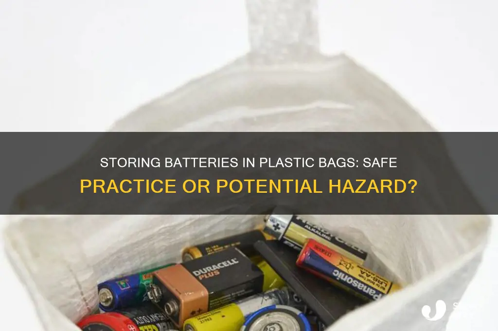 can you store batteries in a plastic bag