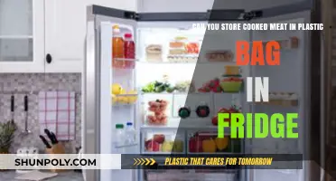 Storing Cooked Meat: Plastic Bags in Fridge, Safe?