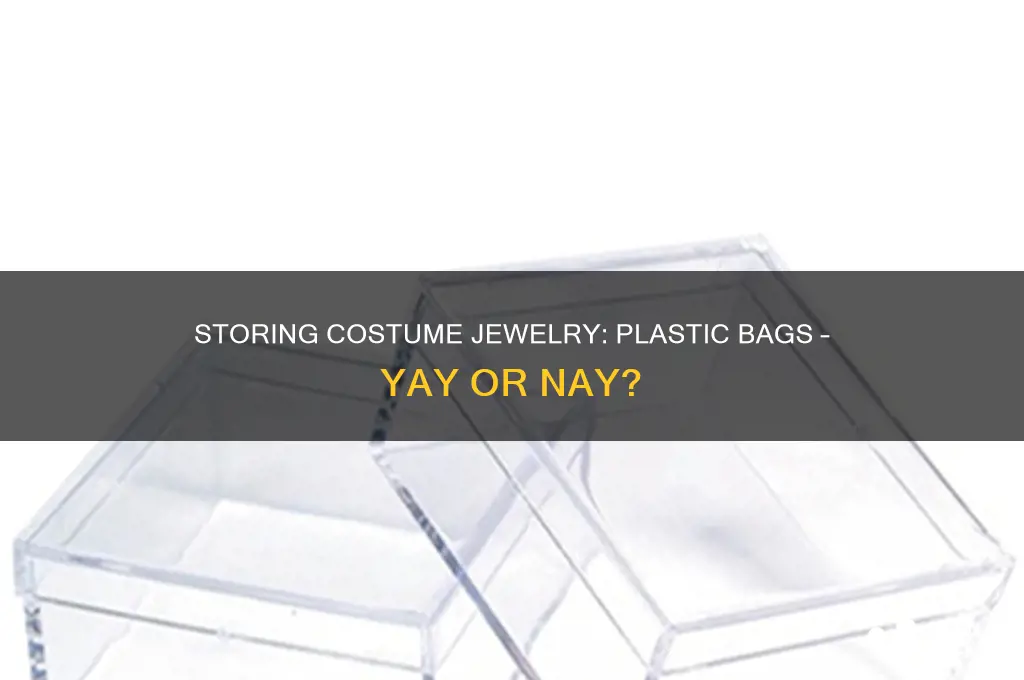 can you store costume jewelry in plastic bags