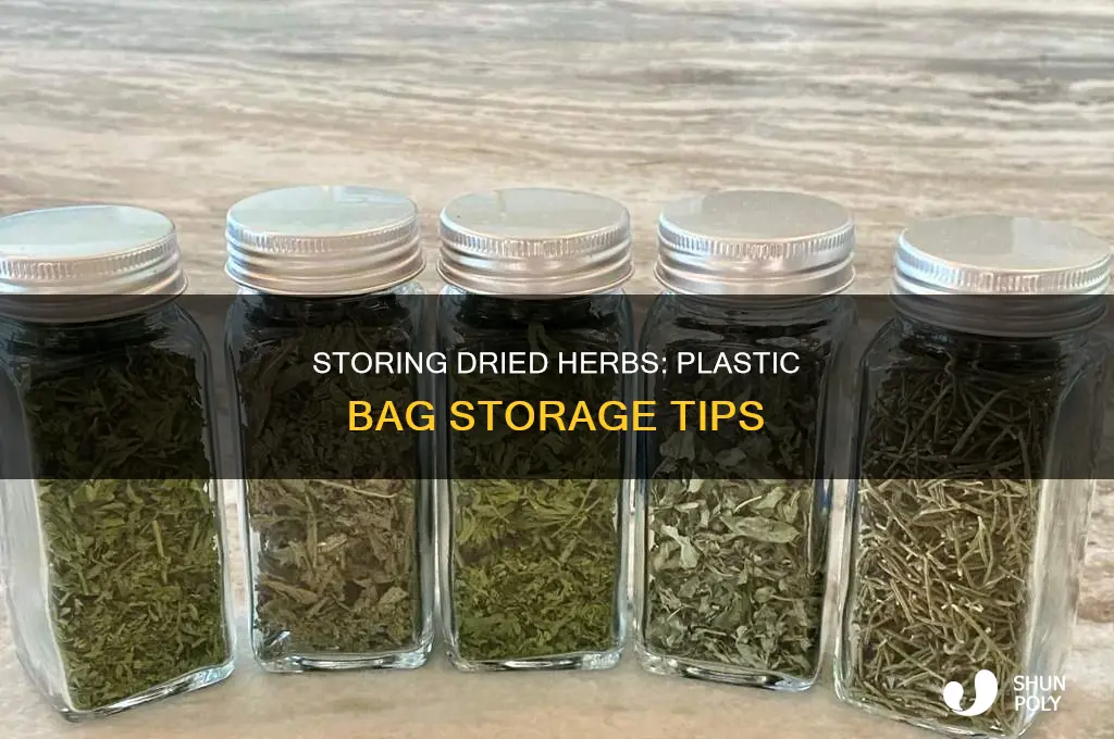 can you store dried herbs in plastic bag