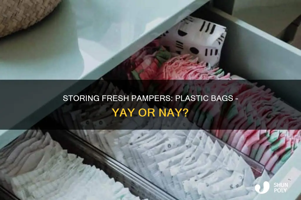 can you store fresh pampers in plastic bags