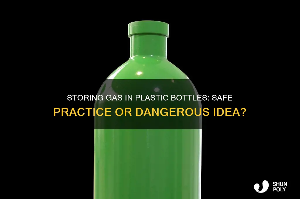 can you store gas in a plastic bottle