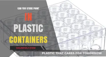 Safely Storing Paint: The Pros and Cons of Plastic Containers
