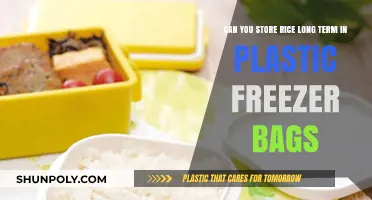 Storing Rice: Freezer Bags for Long-Term Storage
