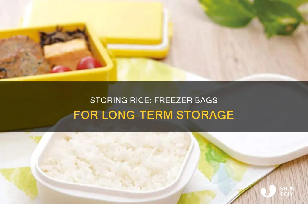 can you store rice long term in plastic freezer bags