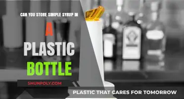 Storing Simple Syrup in Plastic Bottles: Safe or Risky?