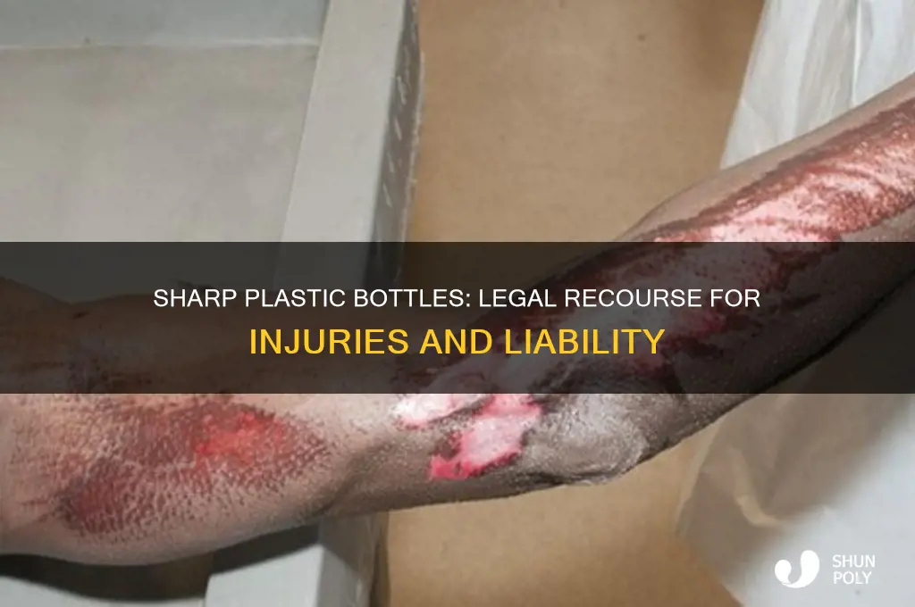 can you sue if a plastic bottle is sharp
