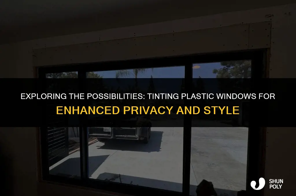 can you tint plastic windows