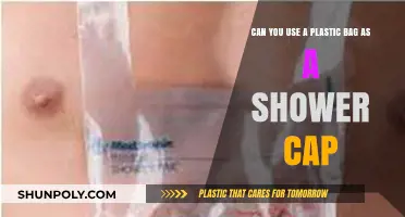 Plastic Bag Hacks: Shower Cap Substitute