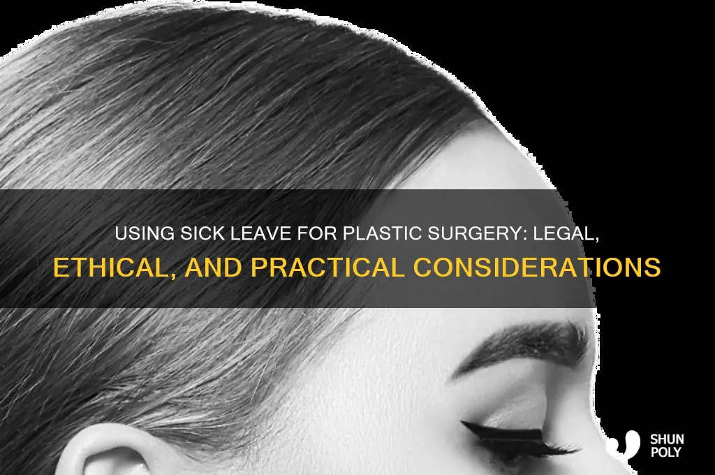 can you use sick time for plastic surgery